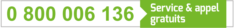0800 006 136 (service et appel gratuits)